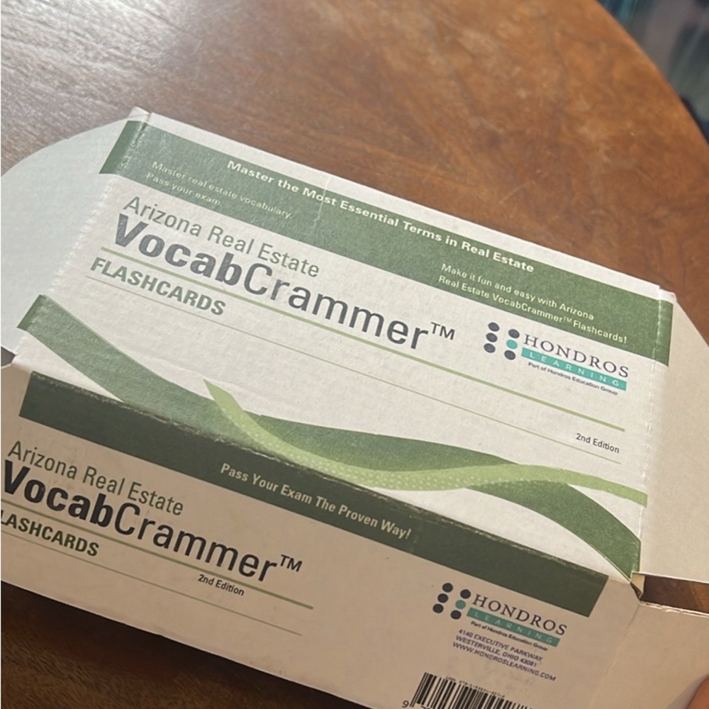 Arizona Real Estate VocabCrammer Flashcards Hondros Learning 2nd Edition